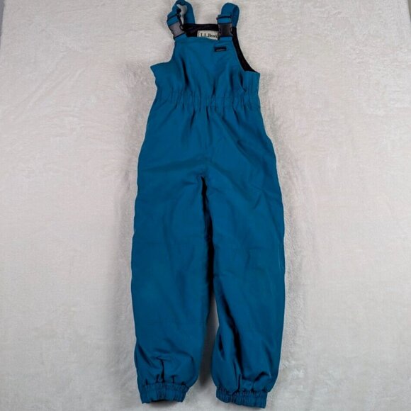 Vintage LL Bean Kids Thinsulate Ski Overalls Blue Youth Small 8 Insulated - Picture 1 of 13